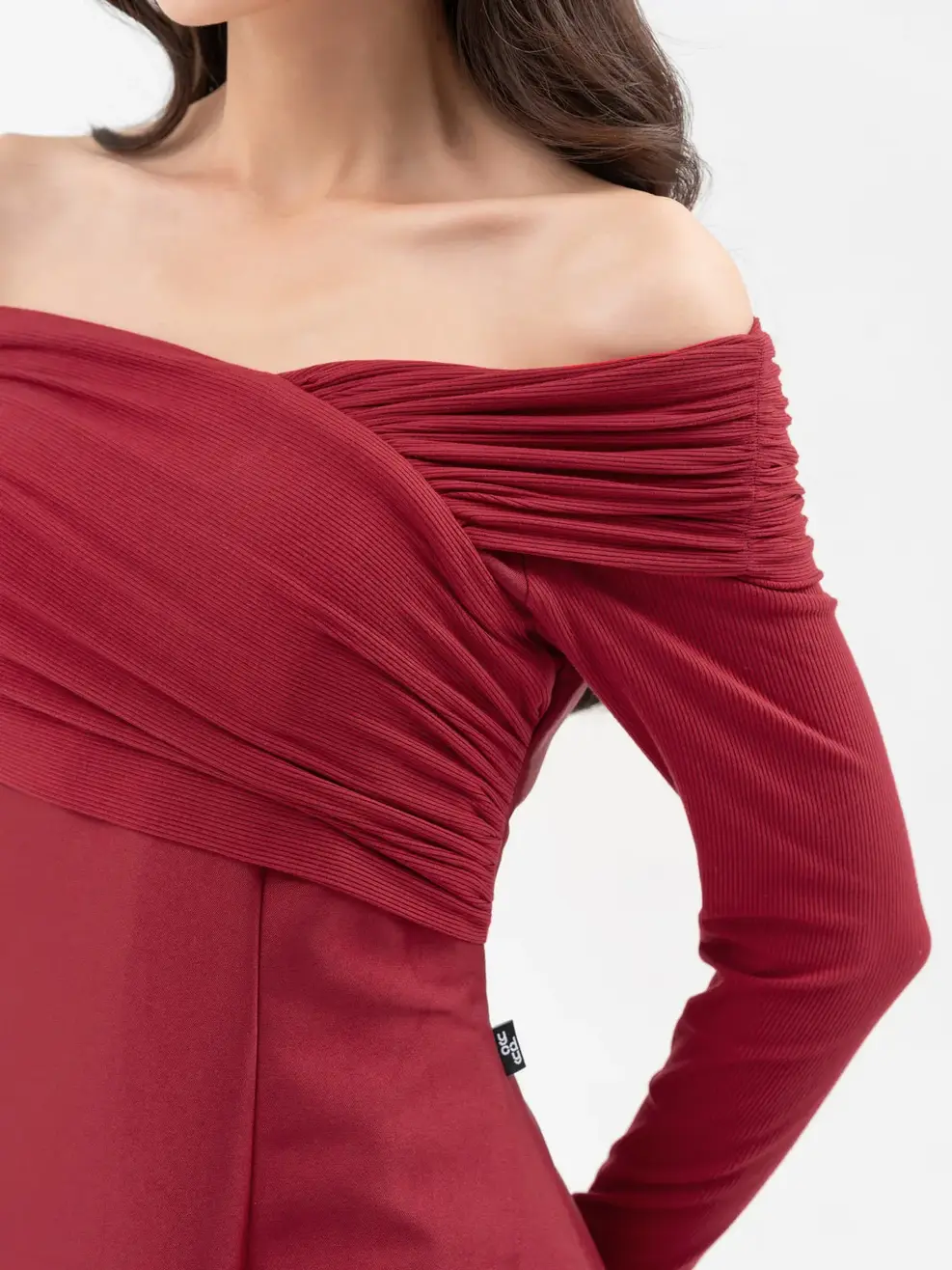 Đầm Đông Nữ Tay Dài Phối  - Đỏ - S