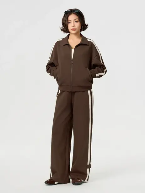 Bộ Đồ Nữ Áo Khoác Phối Màu