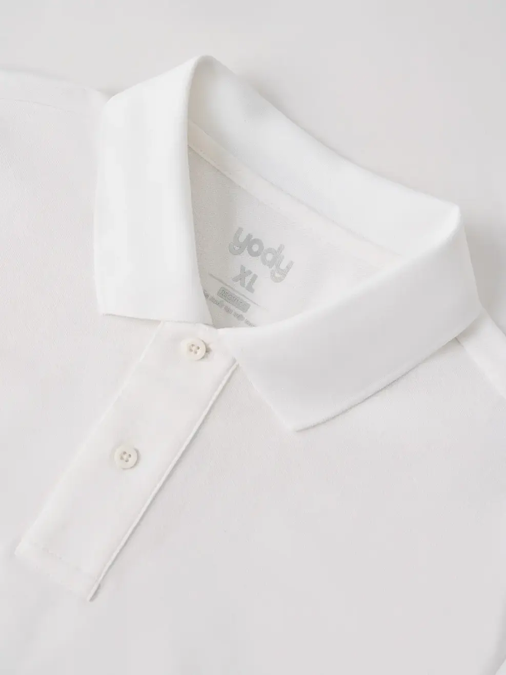 Áo Polo Nam Regular Nẹp To - Trắng 001 - S
