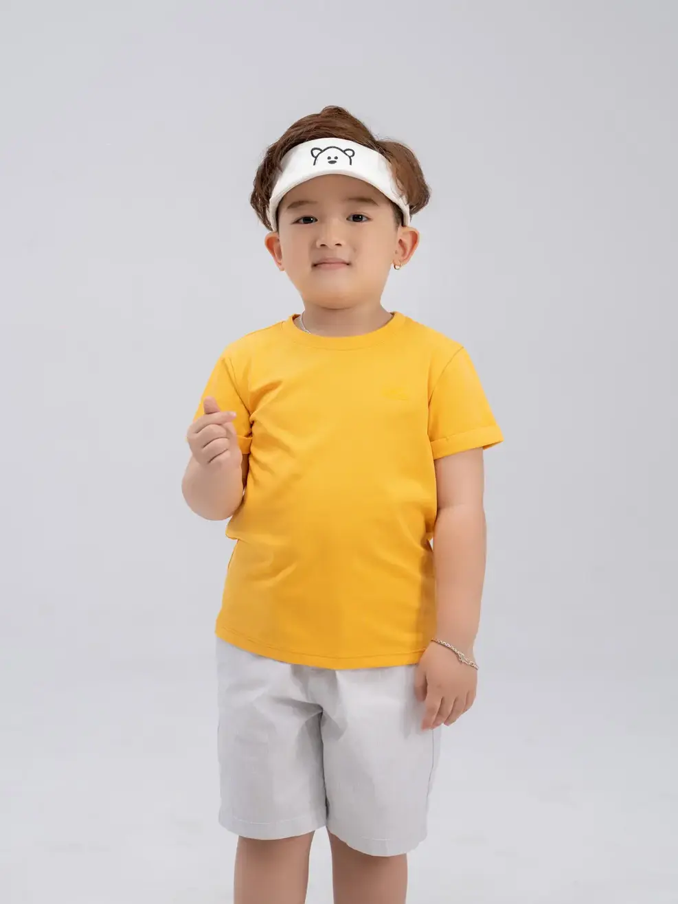 Áo thun kid nhỏ in logo Yody - Vàng - 2