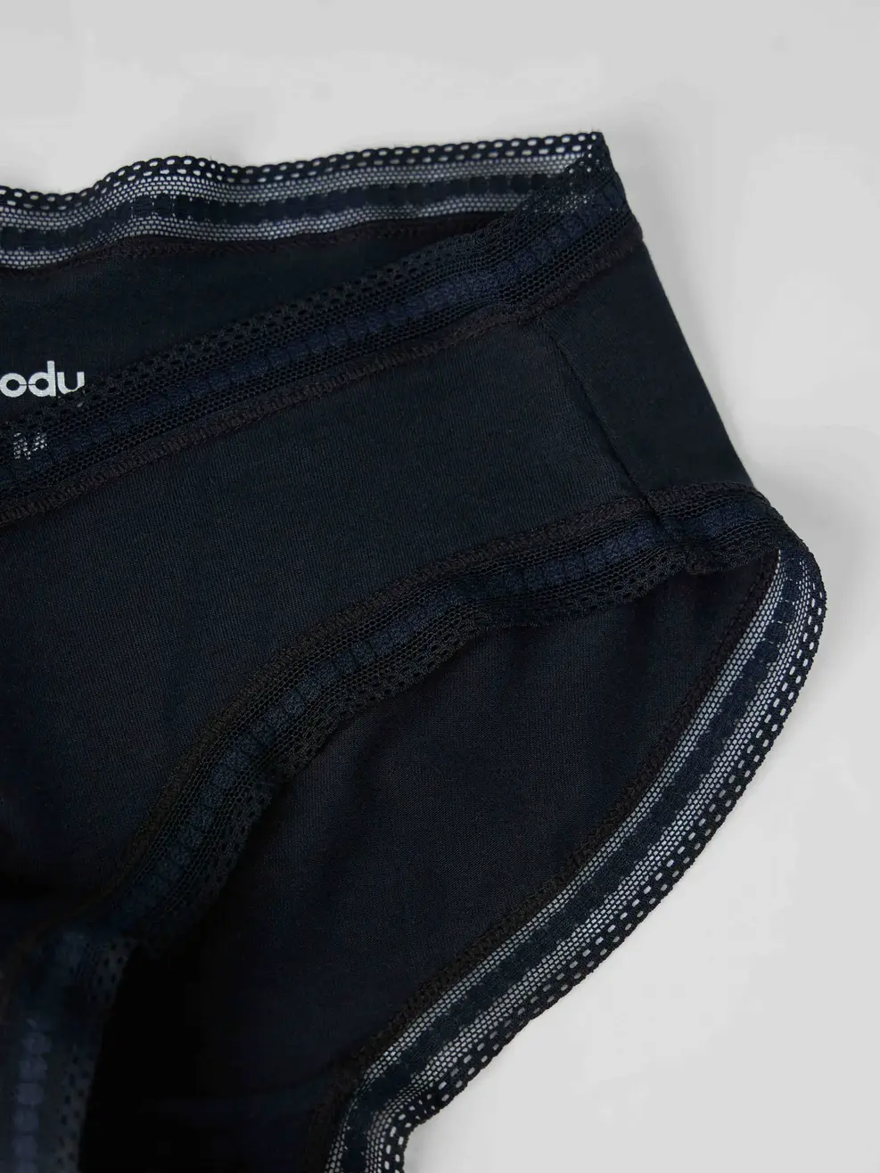 Quần Lót Nữ Cotton Modal Phối Ren Bản To Combo2 - ĐEN 002 - M