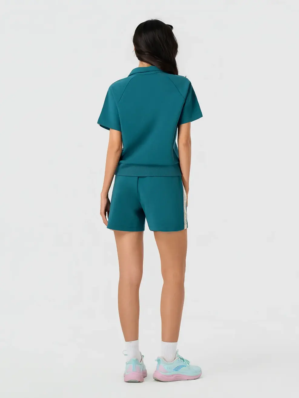 Bộ Đồ Phối Dây Dệt Năng Động - Xanh Lá 145 - S