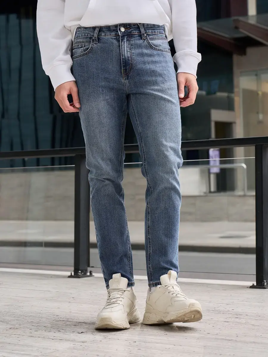 Quần Jeans Nam Slim Cotton Usa 71 - Xanh - 28