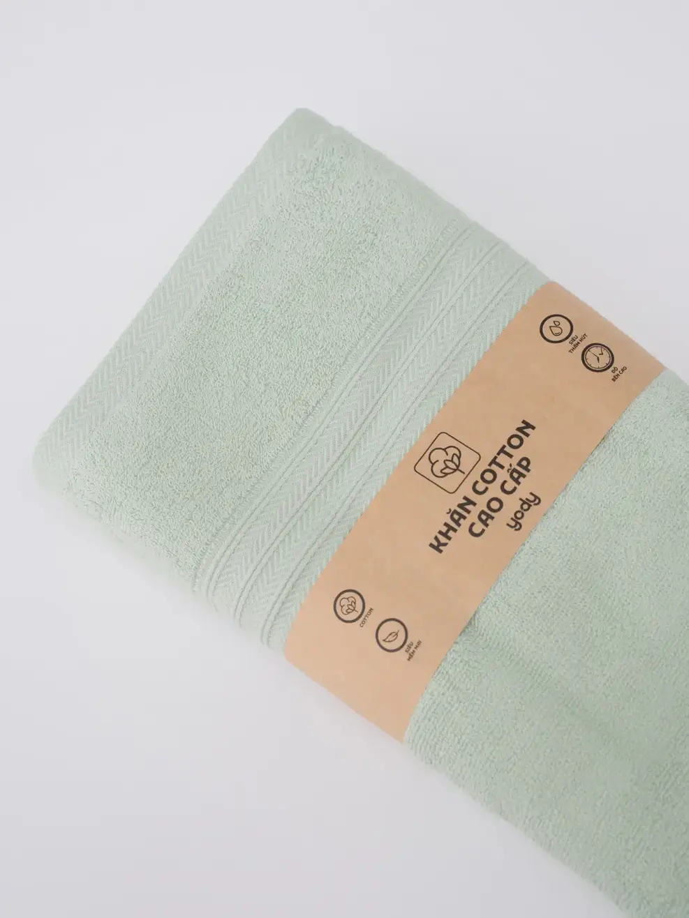 Khăn Tắm Cotton Mềm Mịn Cao Cấp 70x140 - Xanh Ngọc 052 - F