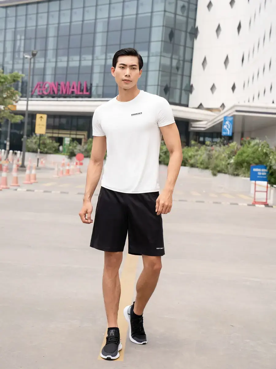 T-shirt thể thao nam Yody sport 5 - Trắng - XL