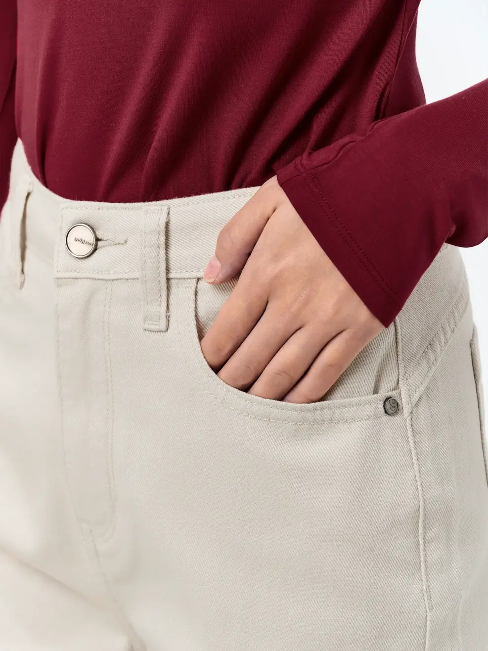Quần Jeans Nữ Straight Denim Like - Be 189 - 26