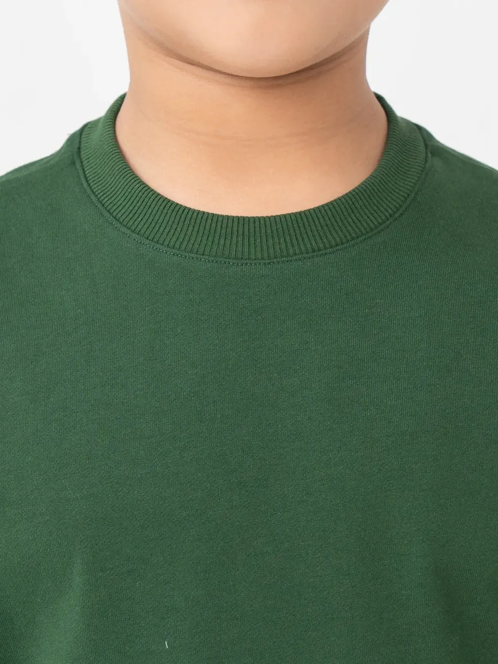 Áo Dài Tay Kid Hoodie Cổ Tròn Phối Túi - Xanh đậm - 6
