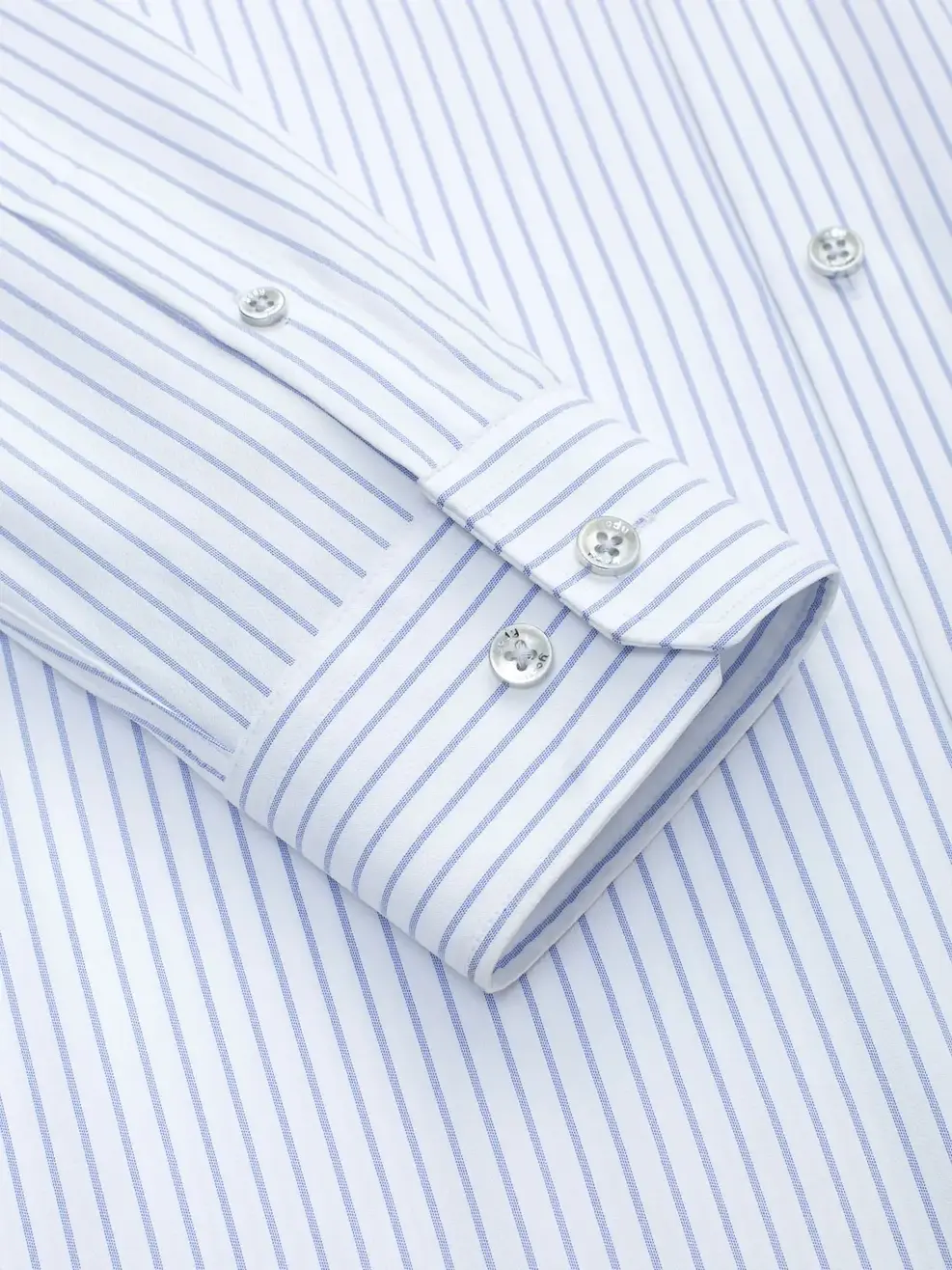 Áo Sơ-mi nam dài tay nano kẻ sọc regular - Kẻ Xanh Da Trời 193 - L