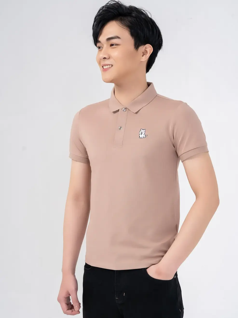 Polo nam thêu ngực - Cafe 2 - 3XL