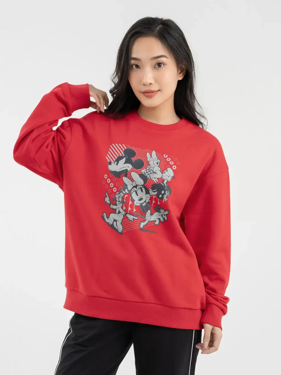 Áo Thu Đông Nữ Mickey And Friends Foundation - Đỏ - S