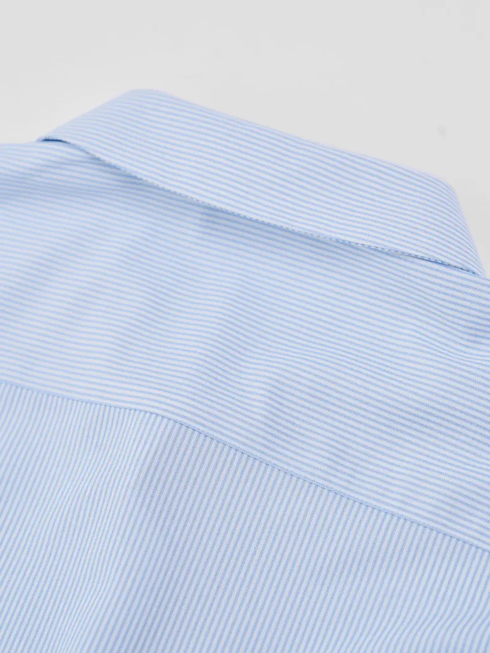 Áo Sơ-mi Ngắn Tay Knit Essential - Kẻ Xanh Da Trời 191 - S