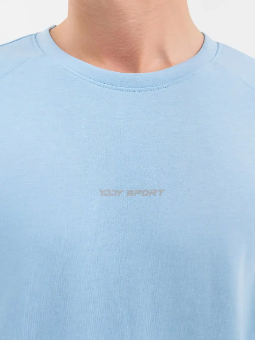 Áo Thể Thao Thu Đông Nam Nỉ Cơ Bản In Yody Sport - Xanh lơ - M