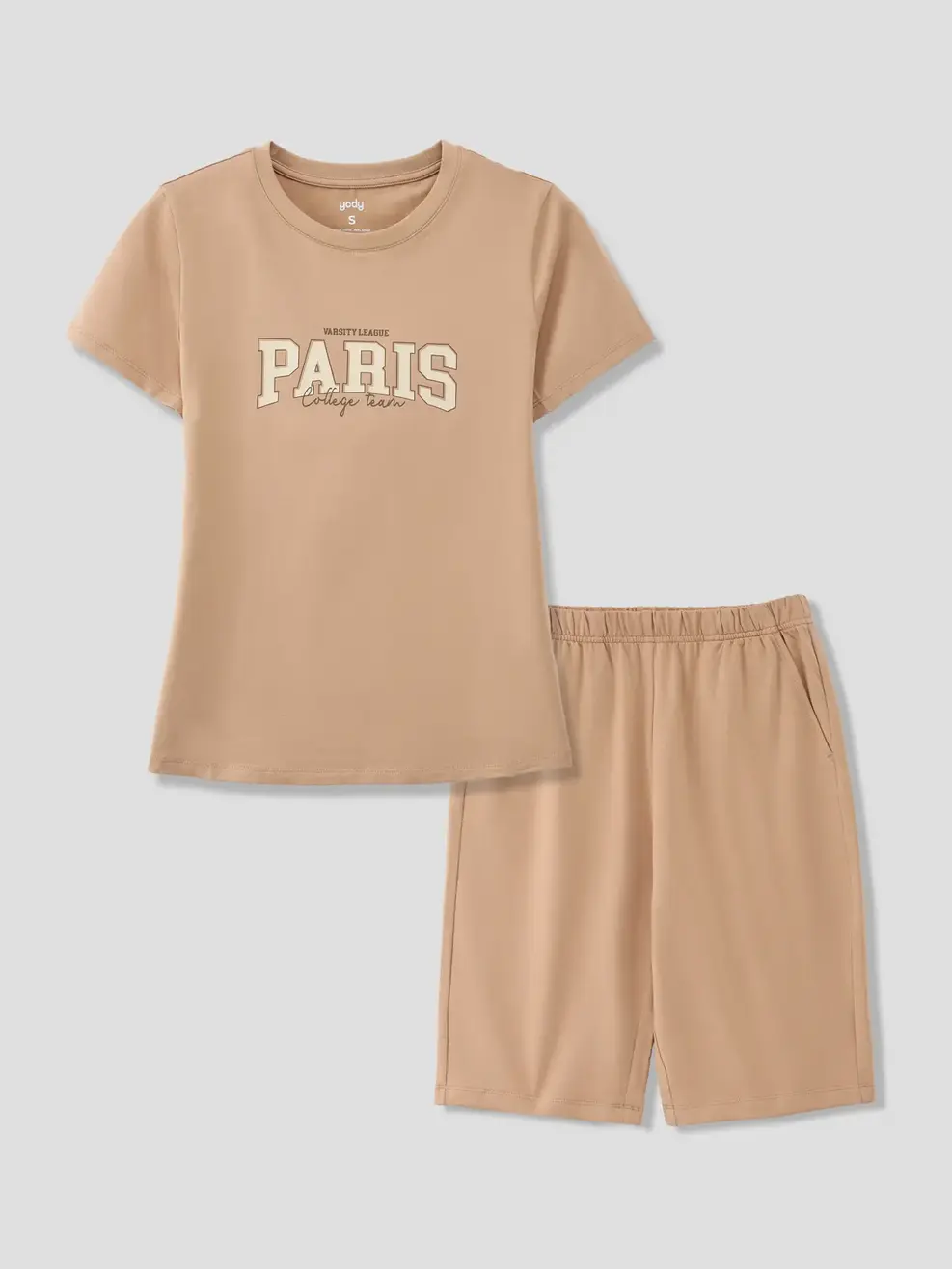 Bộ Đồ Nữ Cotton In Hình - Nâu 075 - S