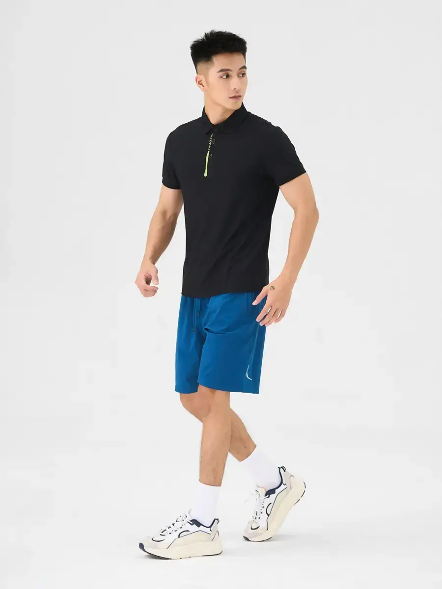 Polo Thể Thao Nam Trụ Áo Ép Sim - Đen - M