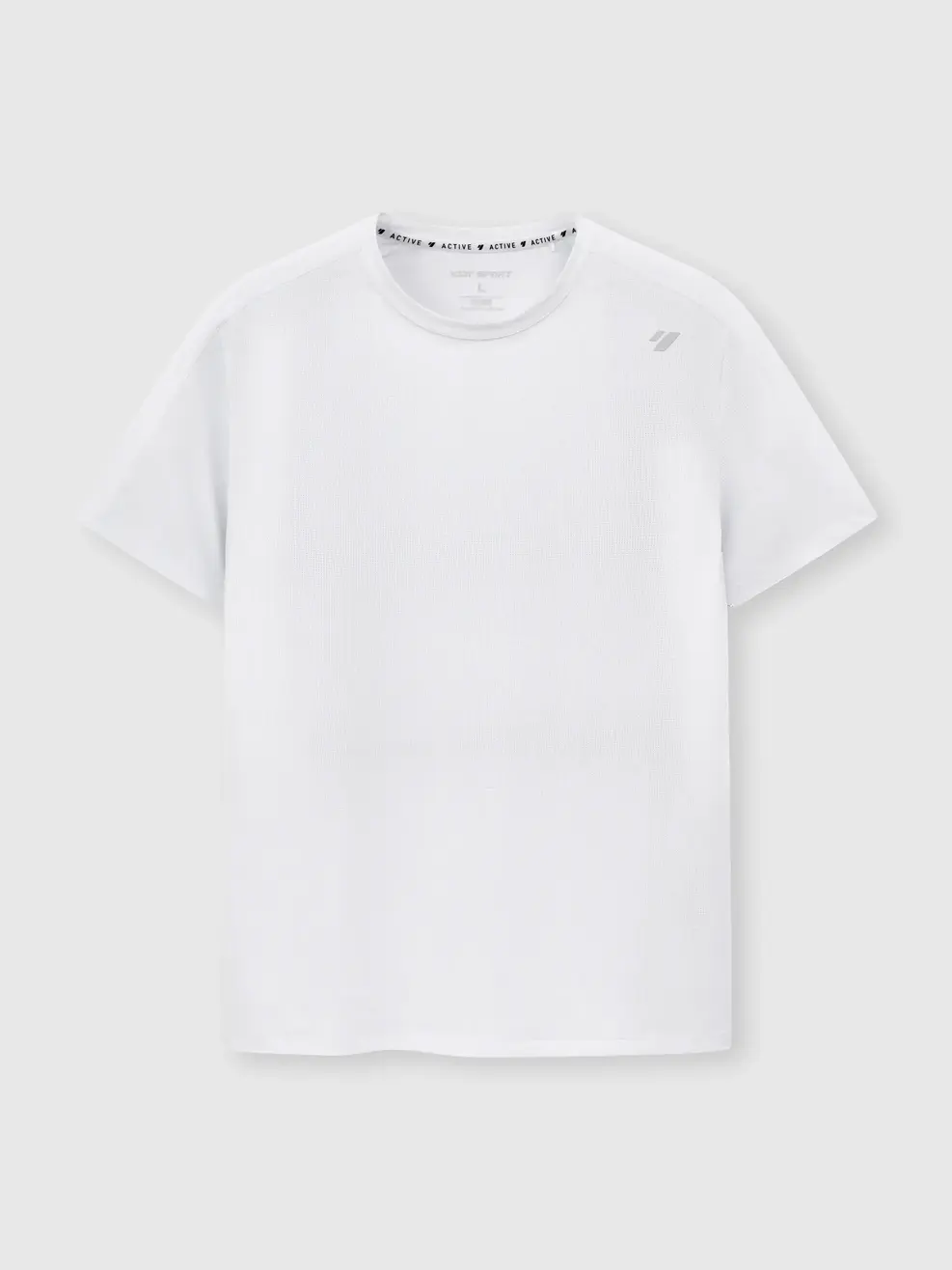 Áo Phông Thể Thao Melange Thoáng Khí  - Phối Màu Trắng 005 - M