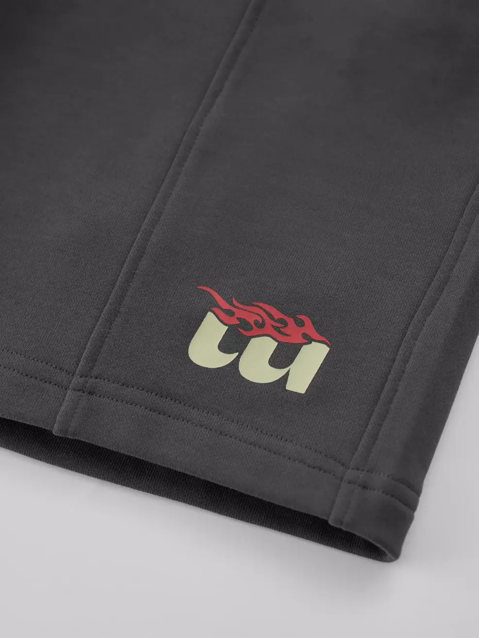 Quần Sooc Nỉ Yoguu Bổ Thân Trước - Ghi - M