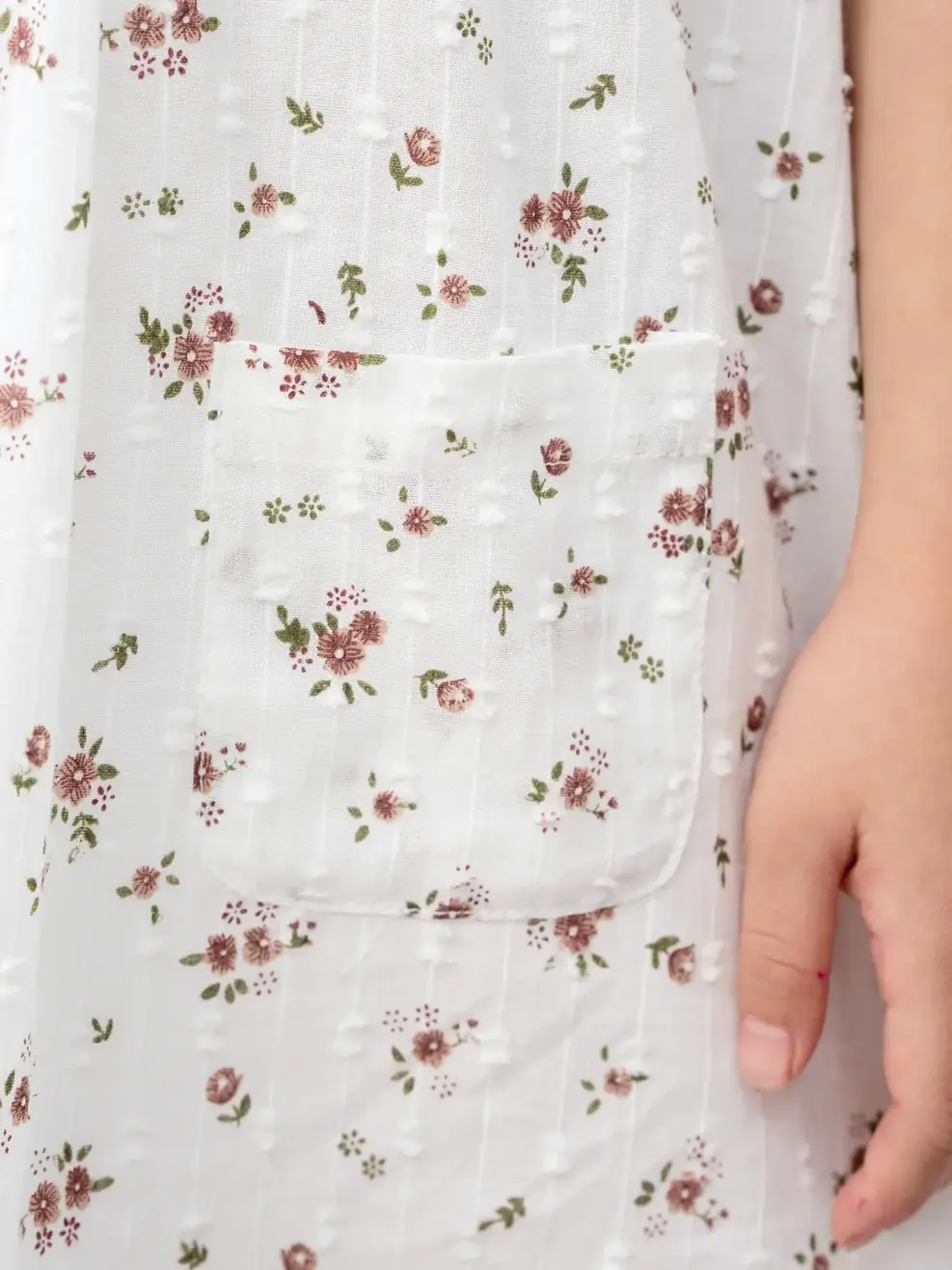 Đầm Kid Bèo Ngực - Hoa đỏ - 5