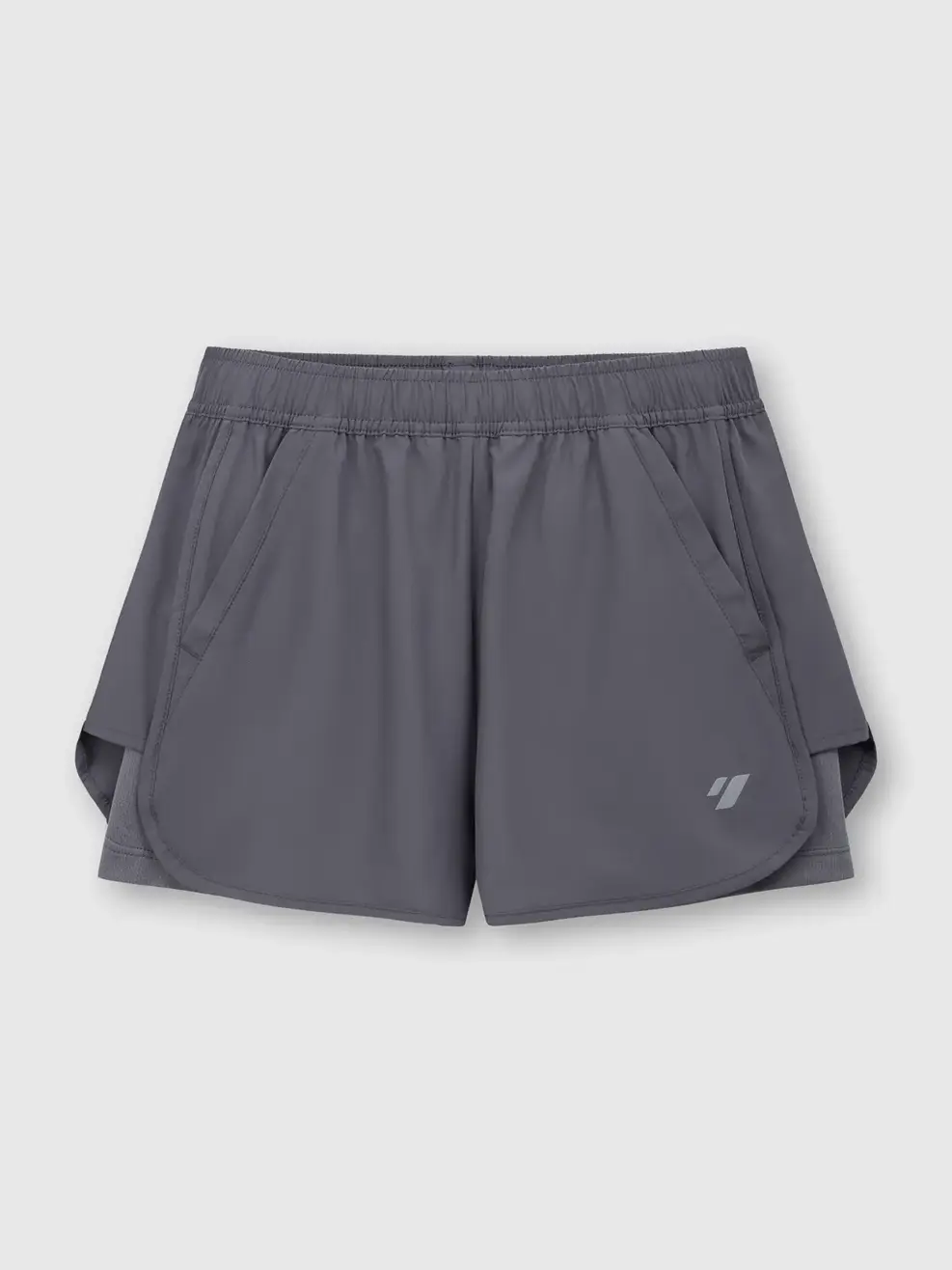 Quần Shorts Thể Thao Siêu Nhẹ 2 Lớp - Than chì 002 - S