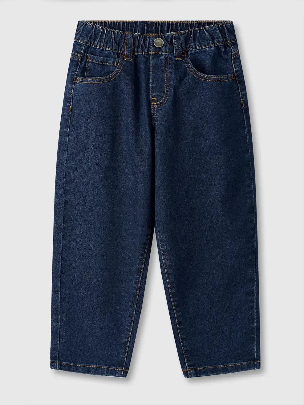 Quần Jeans Baggy Cạp Chun - Màu chàm 001 - 110