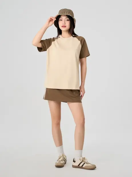 Bộ Đồ Áo T-Shirt Chân Váy Năng Động