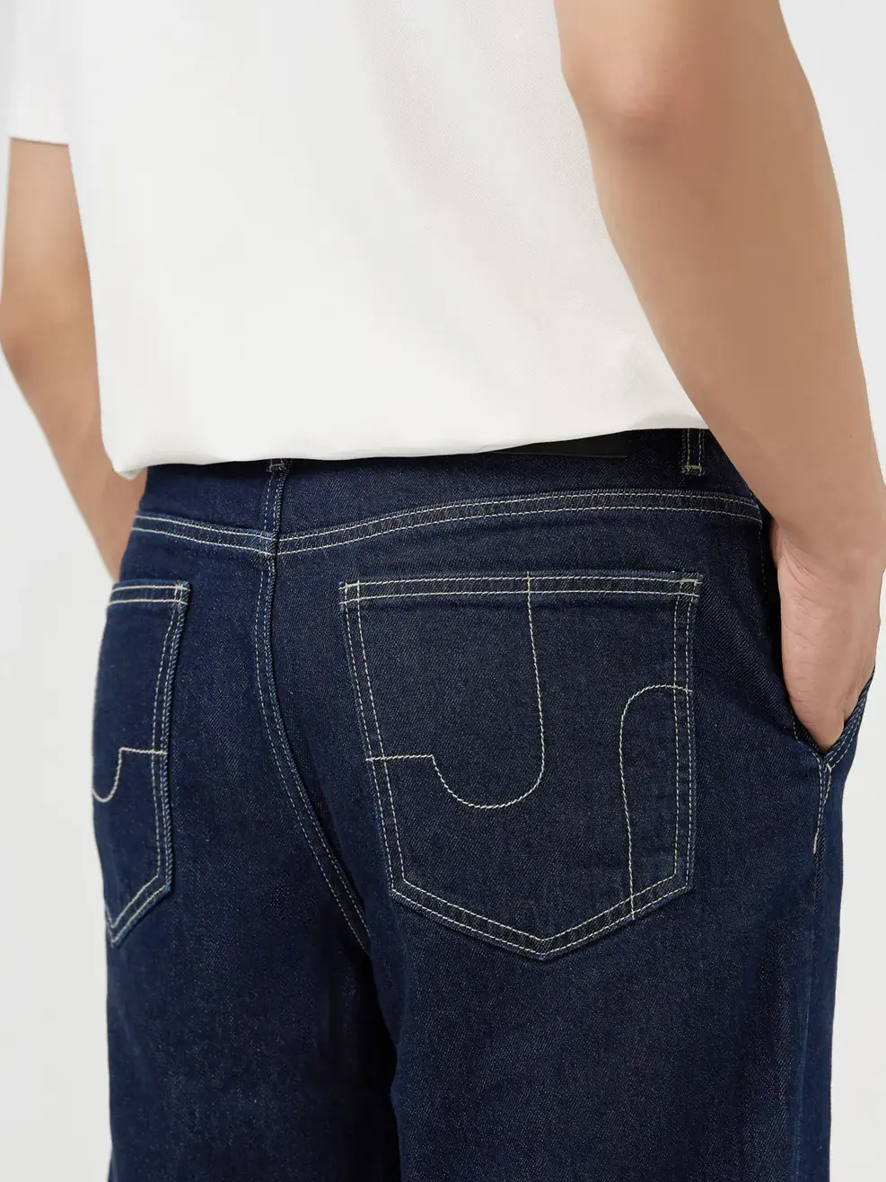 Quần Jeans Nam Baggy Raw Denim - Màu chàm 001 - 28