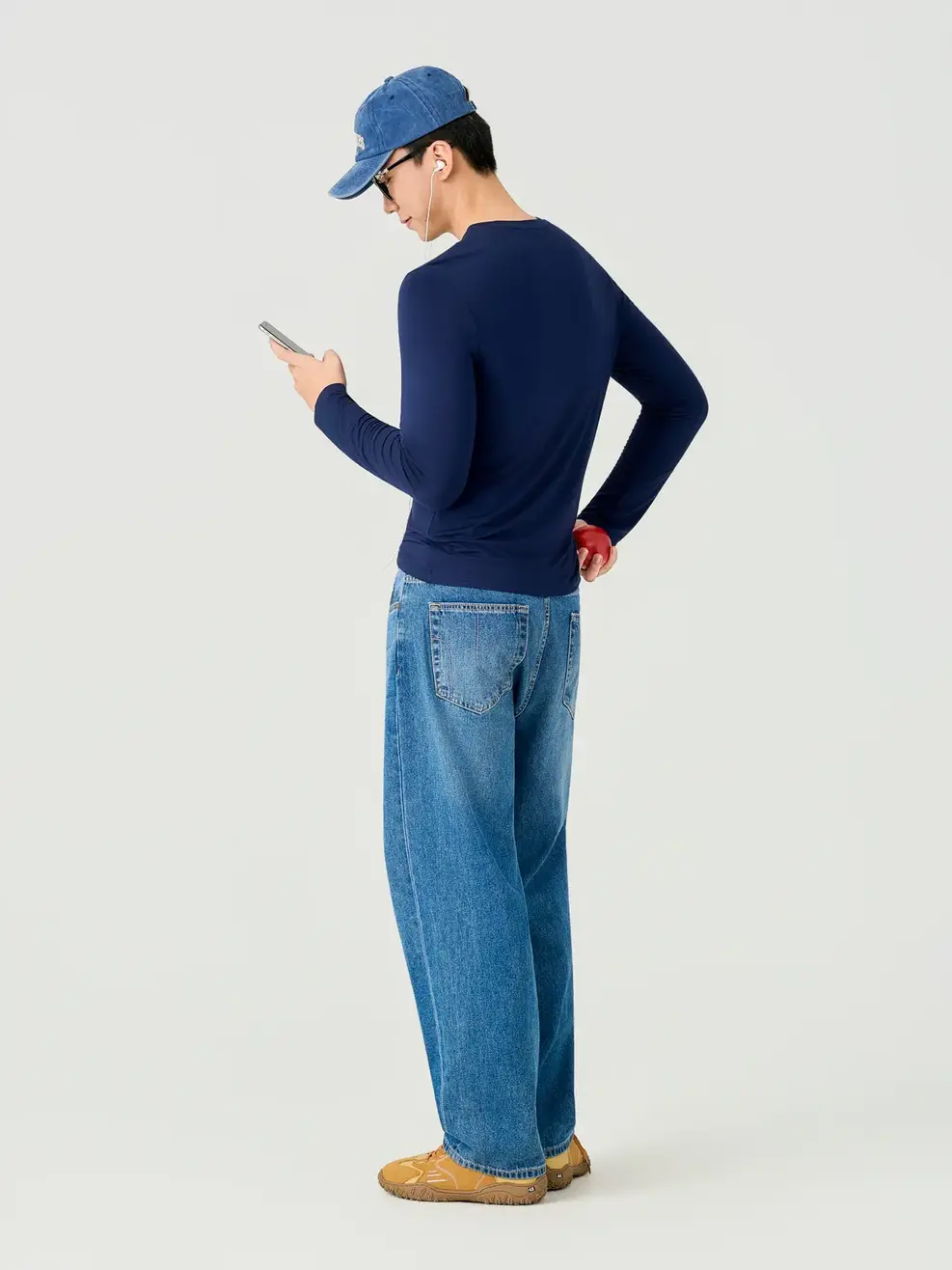 Áo Phông Nam Dài Tay Cổ Tròn Tfx - Navy 001 - M