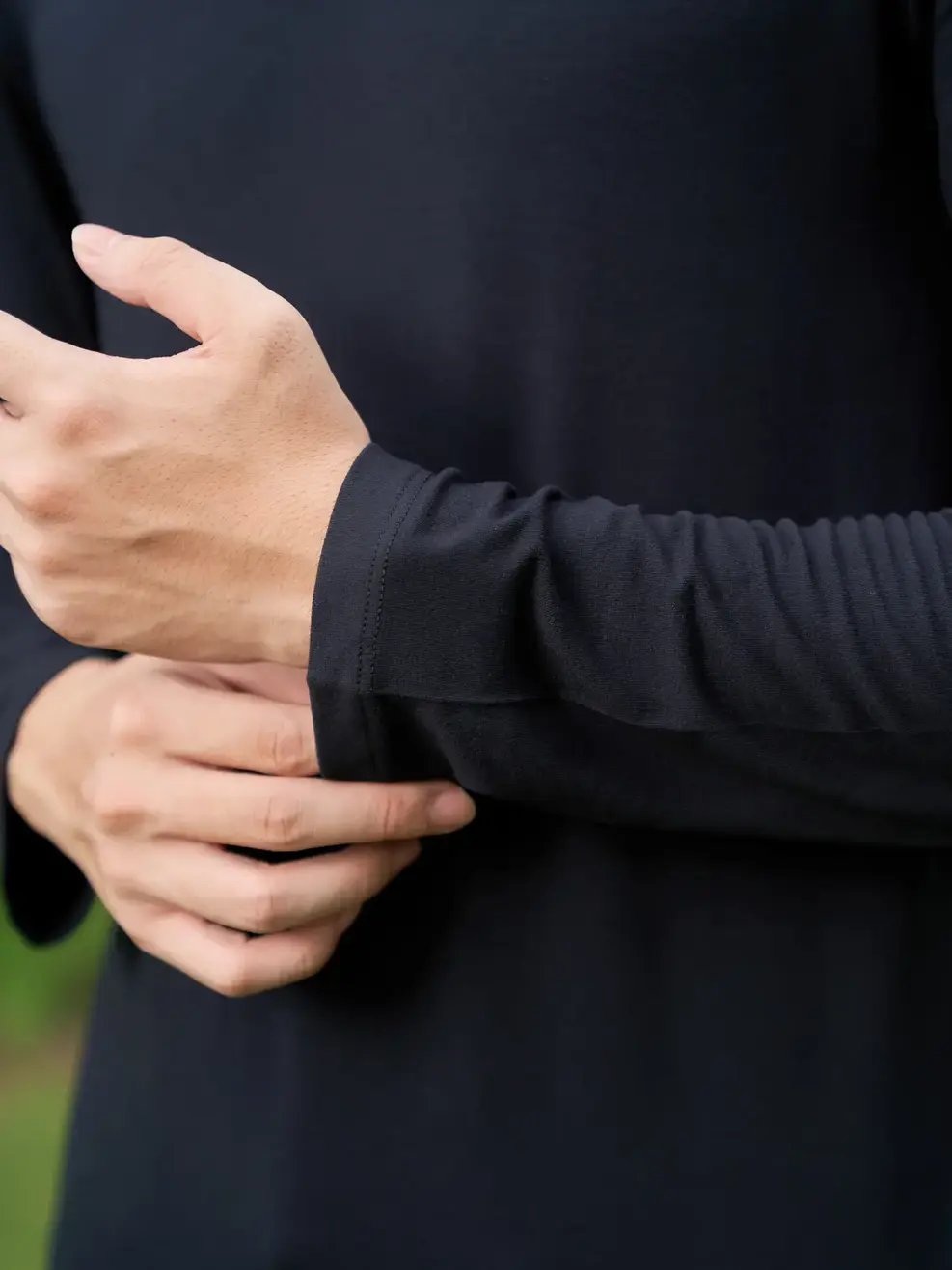 Áo Giữ Nhiệt Cổ Lọ - Đen - M