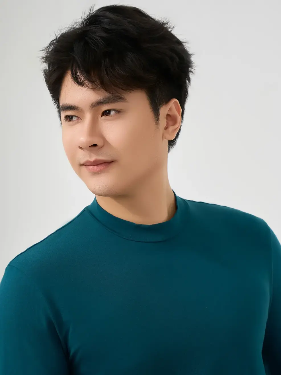 Áo Body Nam Giữ Nhiệt Cổ 3cm - Xanh Lá 028 - M