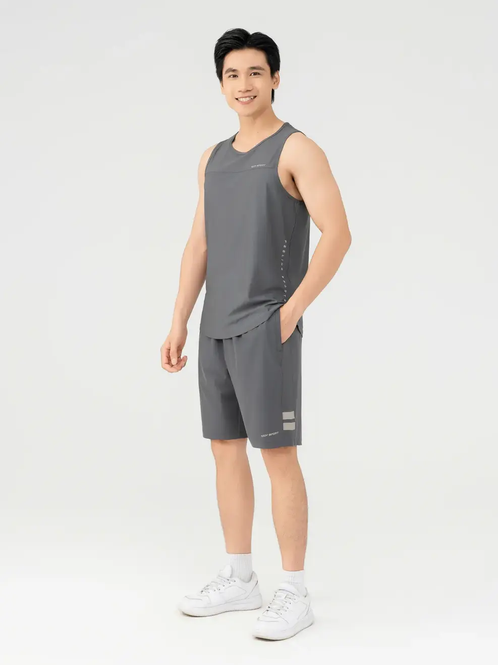 Quần Sooc Nam Yody Sport - Ghi - 29