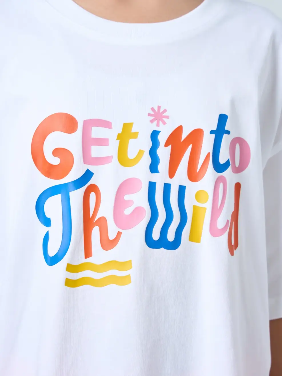 Bộ Đồ Bé Gái Get Into The Wild - Trắng 001 - 8-9