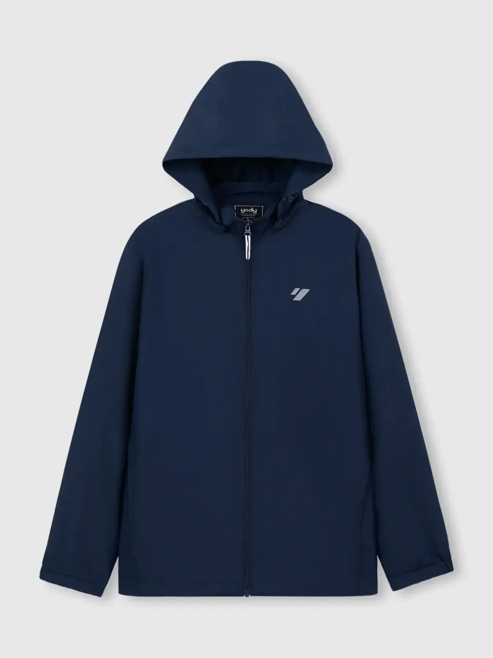 Áo Khoác Gió nam cơ bản phối dây dệt - Navy 001 - M