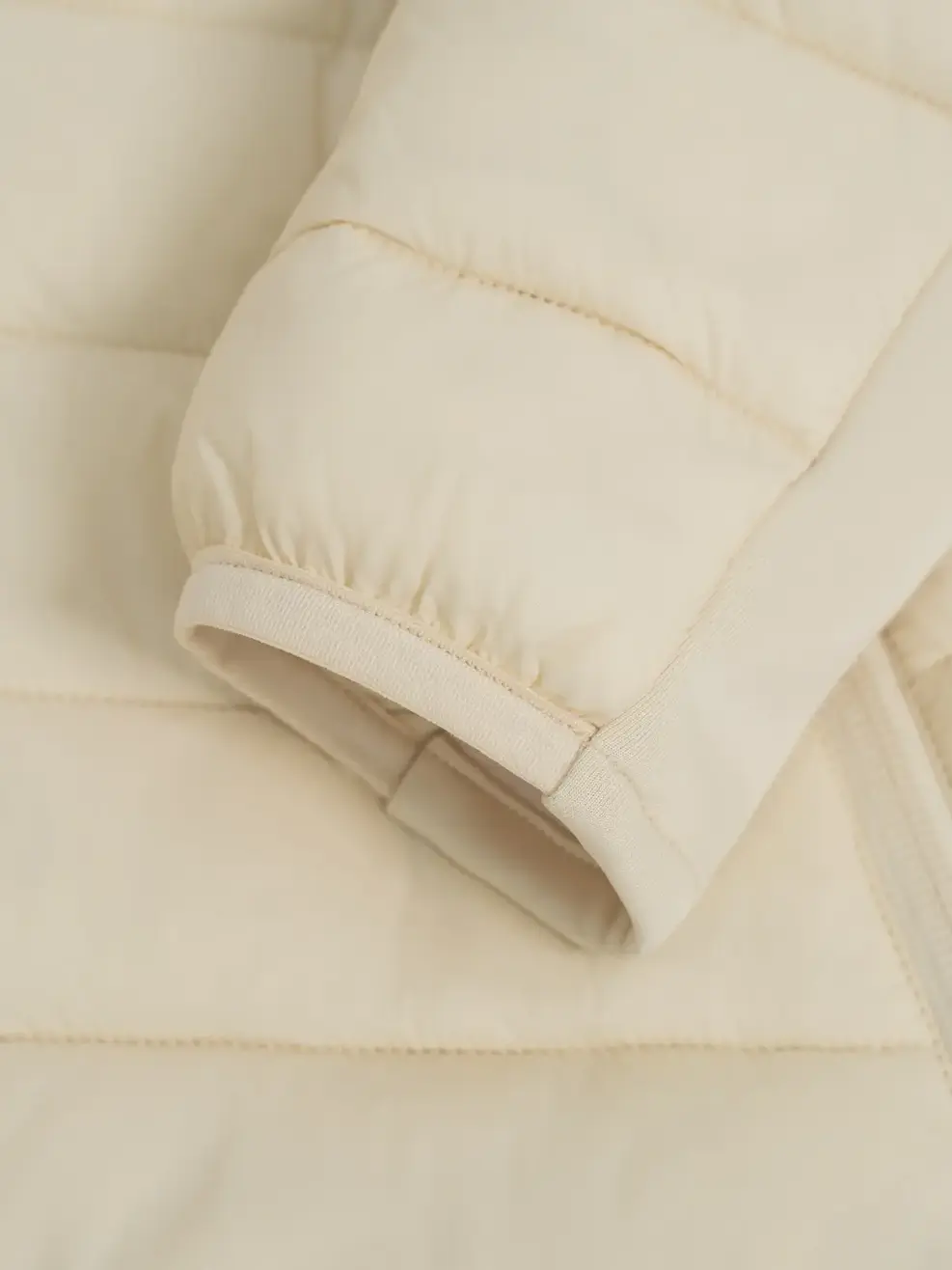 Áo Phao Nữ Phối Nỉ Pro - Be - S