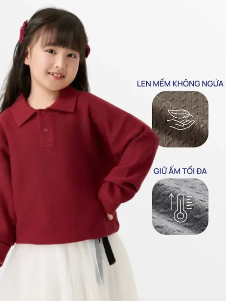 Áo Len Kid Cổ Polo