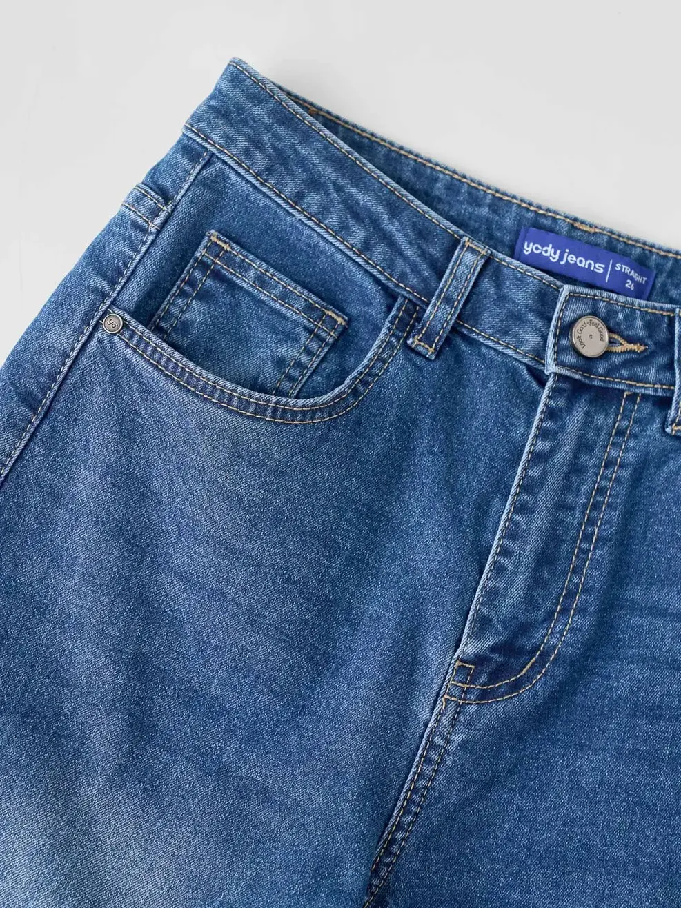 Quần Jeans Nữ Straight Essential - Màu chàm 002 - 26