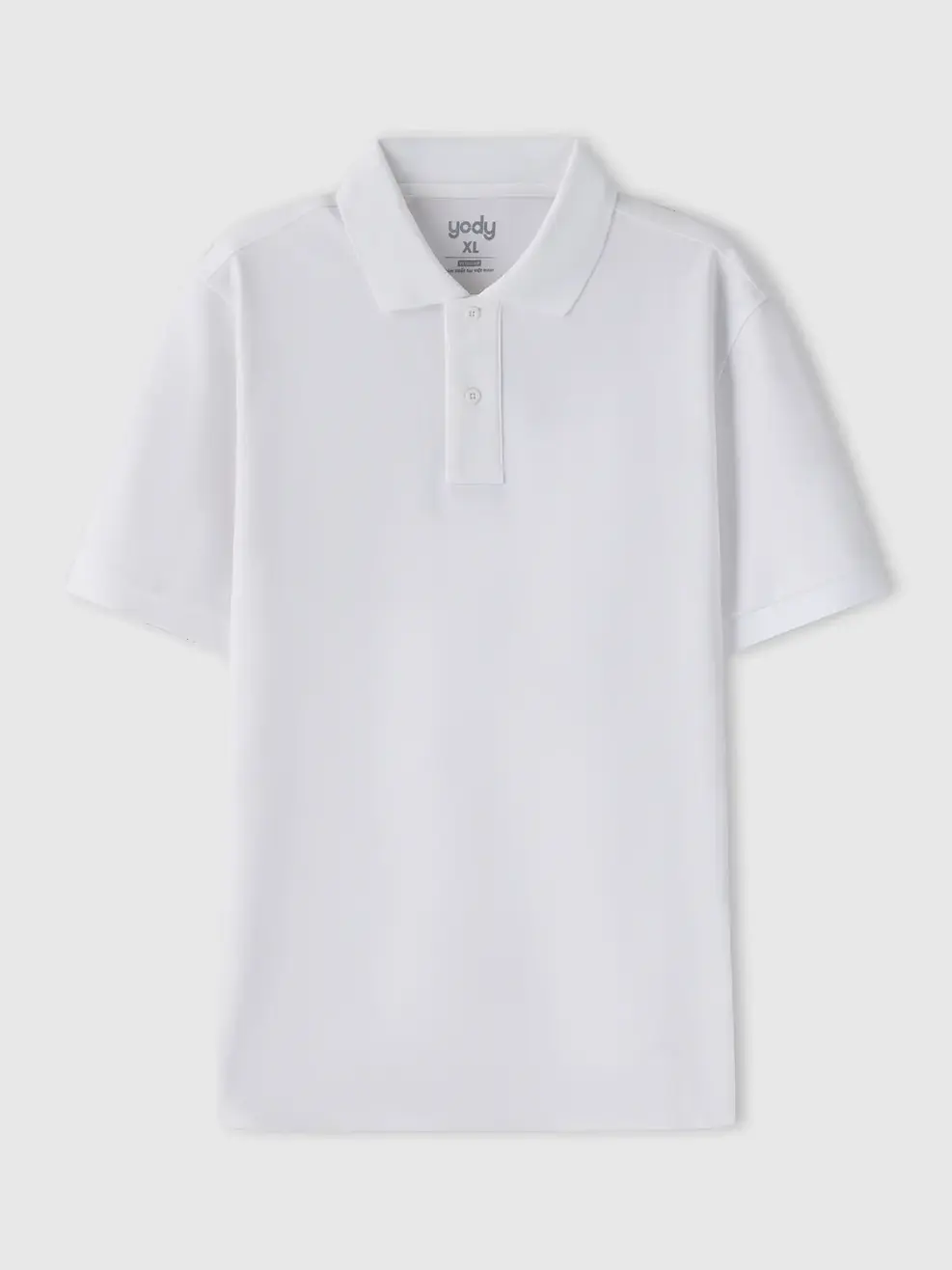 Áo Polo Nam Regular Nẹp To - Trắng 001 - S