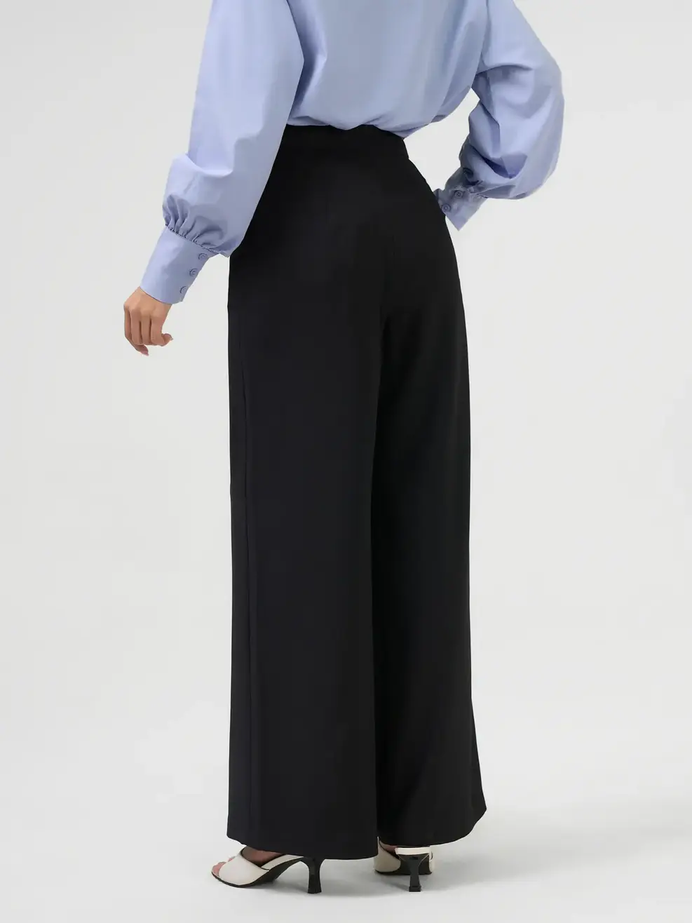 Quần Dài Wide Leg - Đen 001 - M