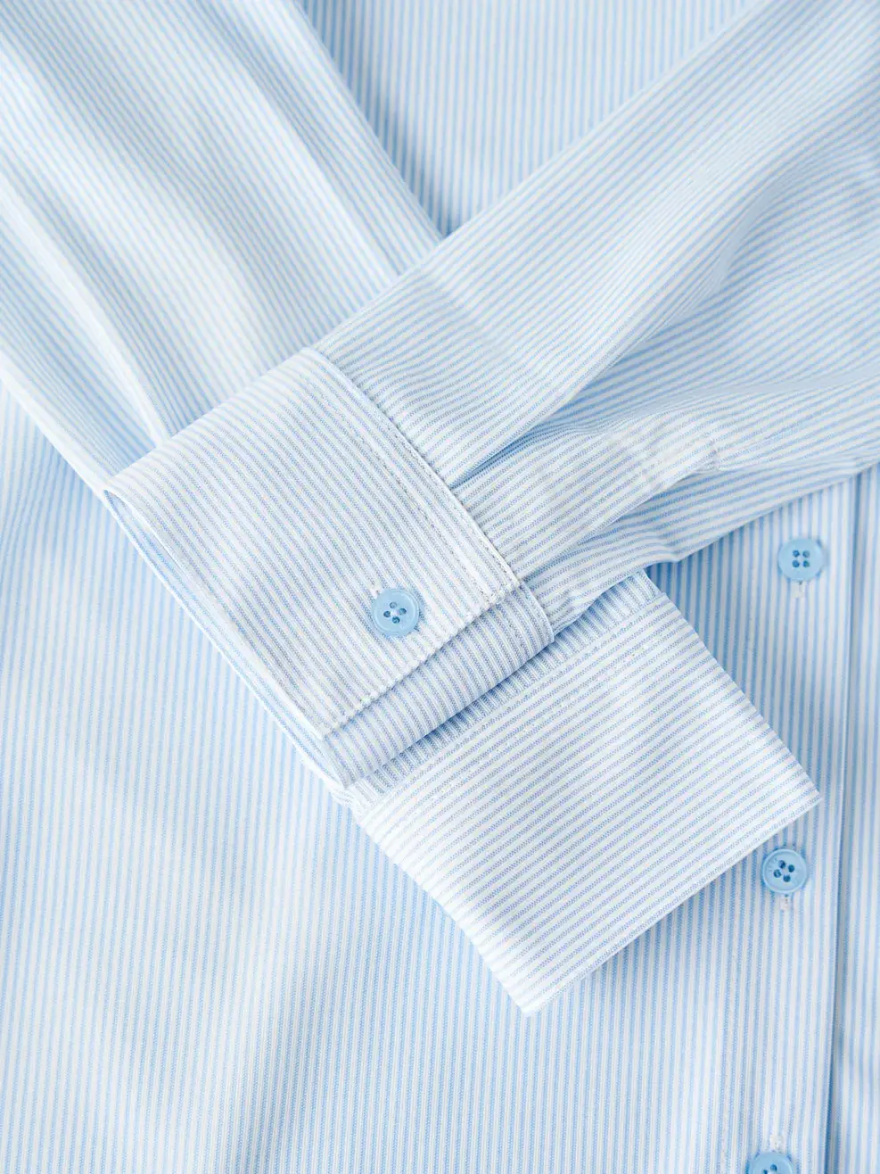 Áo Sơ Mi Tay Dài Nữ Knit Suông Kẻ (smn7176) - Kẻ Xanh Da Trời 191 - S