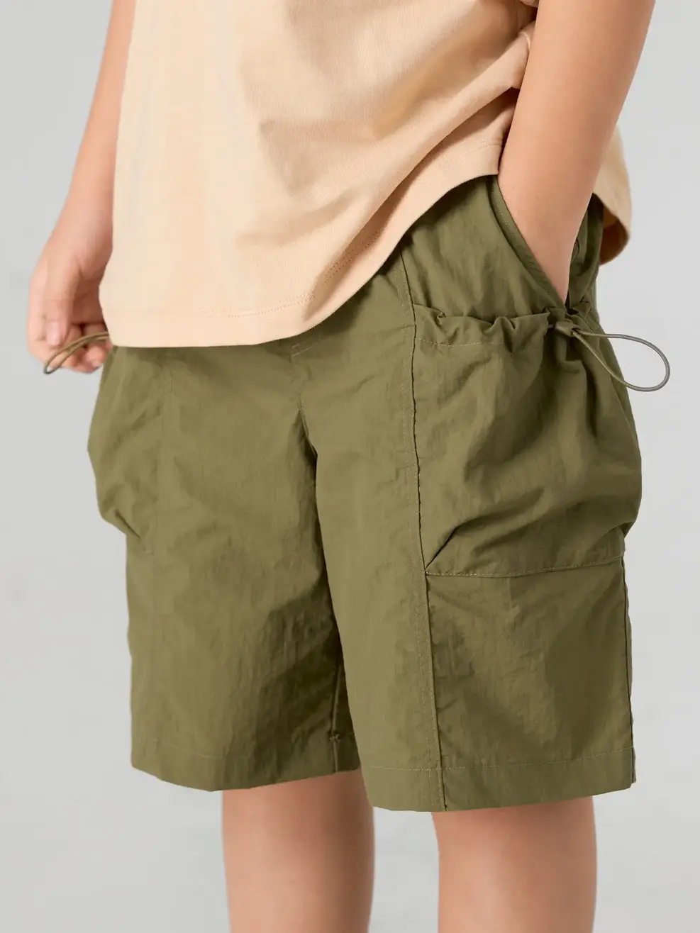 Sooc Kid Nam Bổ Thân Túi Rút Dây - Rêu - 8-9