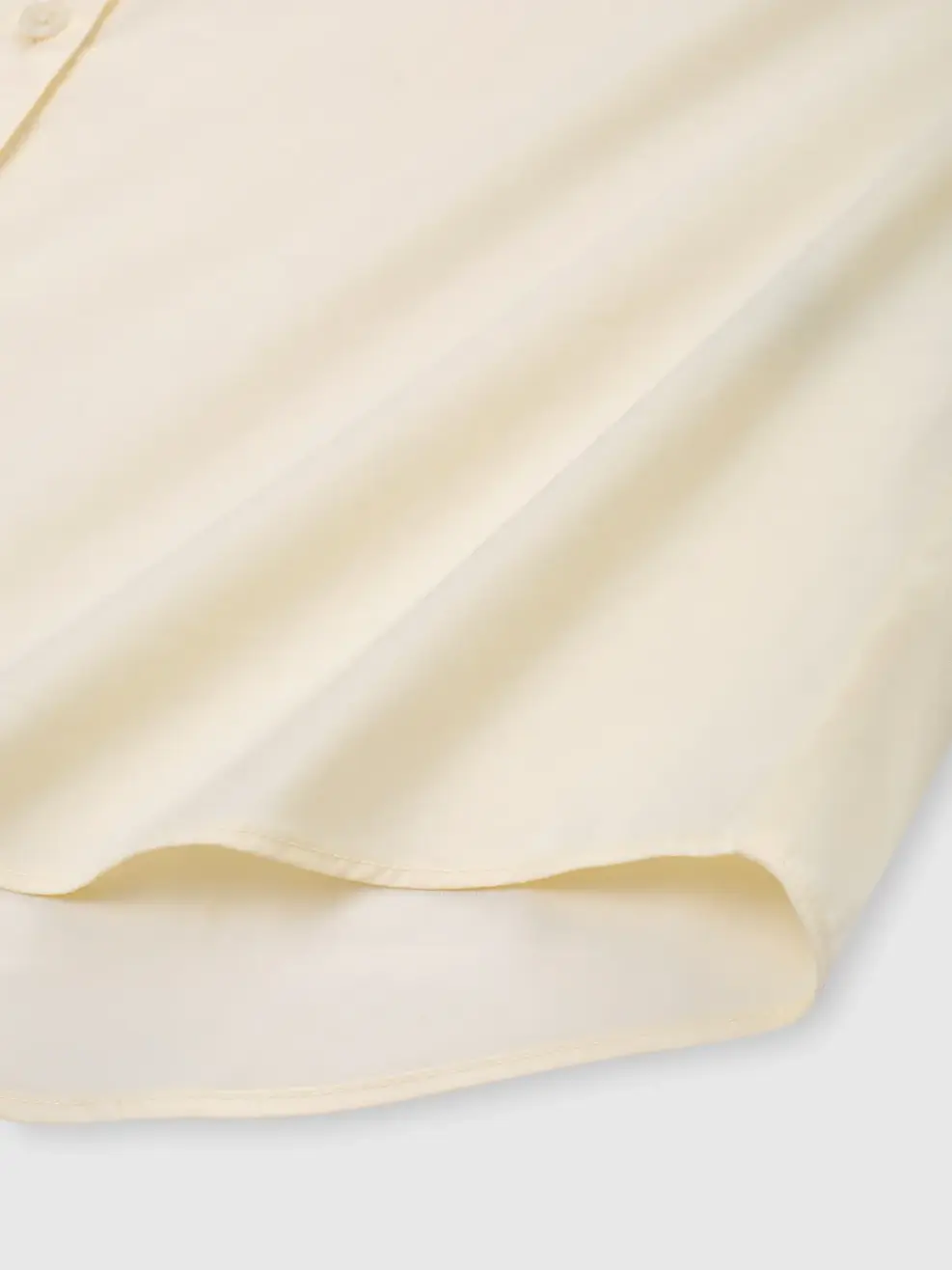 Áo Sơ-mi relax fit cotton blend essential - Màu vàng 006 - S