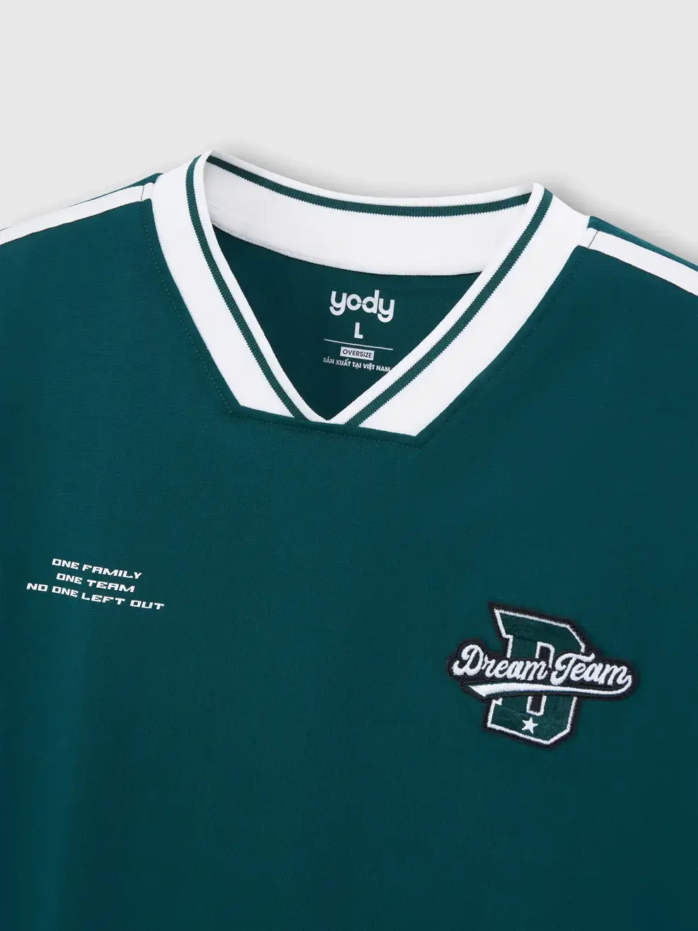 Áo Phông Cổ Tim Dream Team - Xanh lá 042 - M