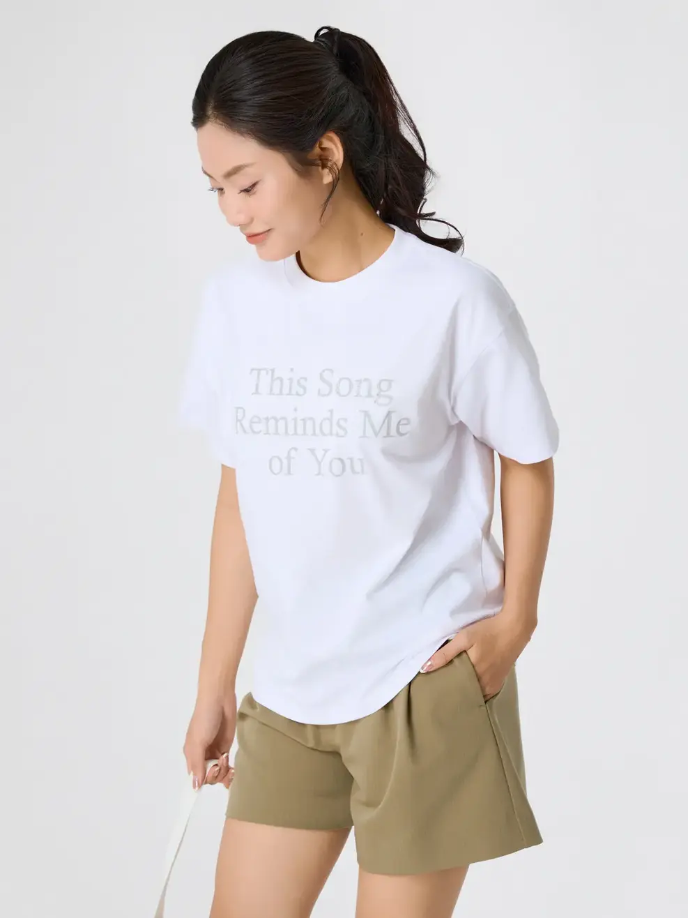 Áo Phông Ngắn Tay In Hình Thân Trước - Trắng 001 - S