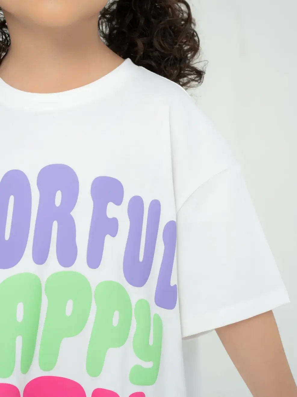 Đồ Bộ Kid Áo Rộng Quần Leging - Trắng tím - 2