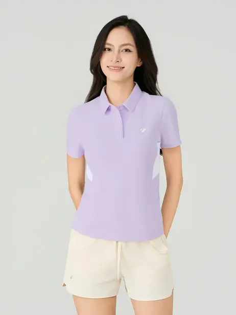 Áo Polo Nữ Sport Slim Phối Thân Giữ Phom Tôn Dáng Hạn Chế Nhăn Nhàu