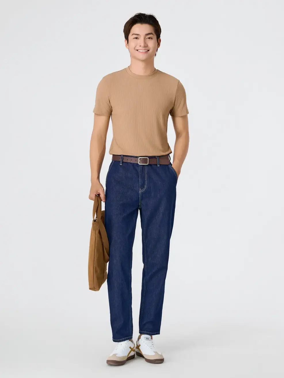 Áo Phông Nam Rip Tăm -  Nâu 205 - L