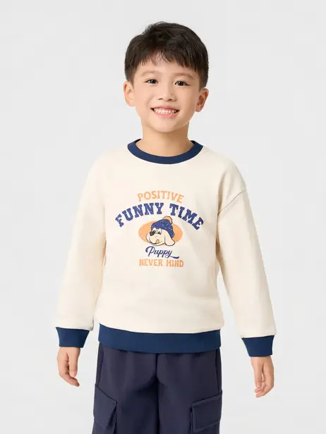 Áo Nỉ Trẻ Em Cổ Tròn Funny Time