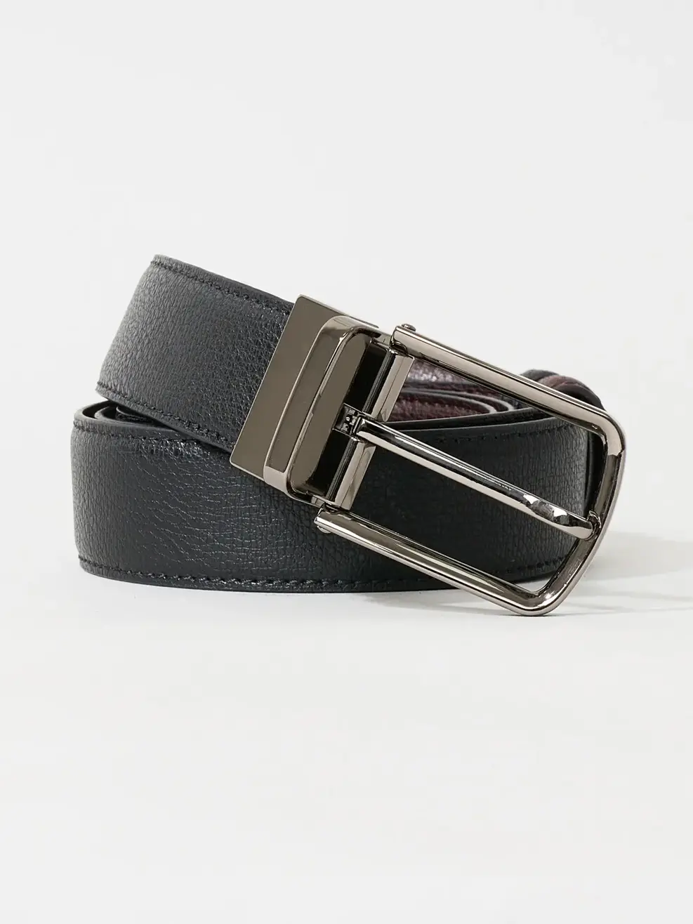 Thắt Lưng Nam Khoá Cài Mặt Xoay 04 - Đen Nâu - 115