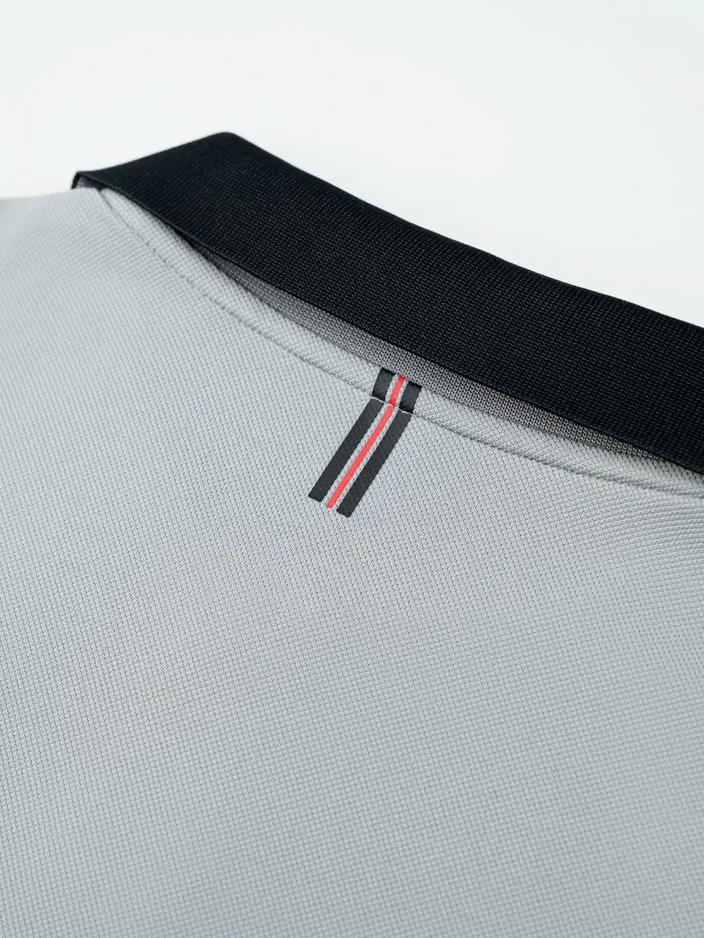 Áo Polo Nam In Thân Sau Phối Bo - Ghi - M