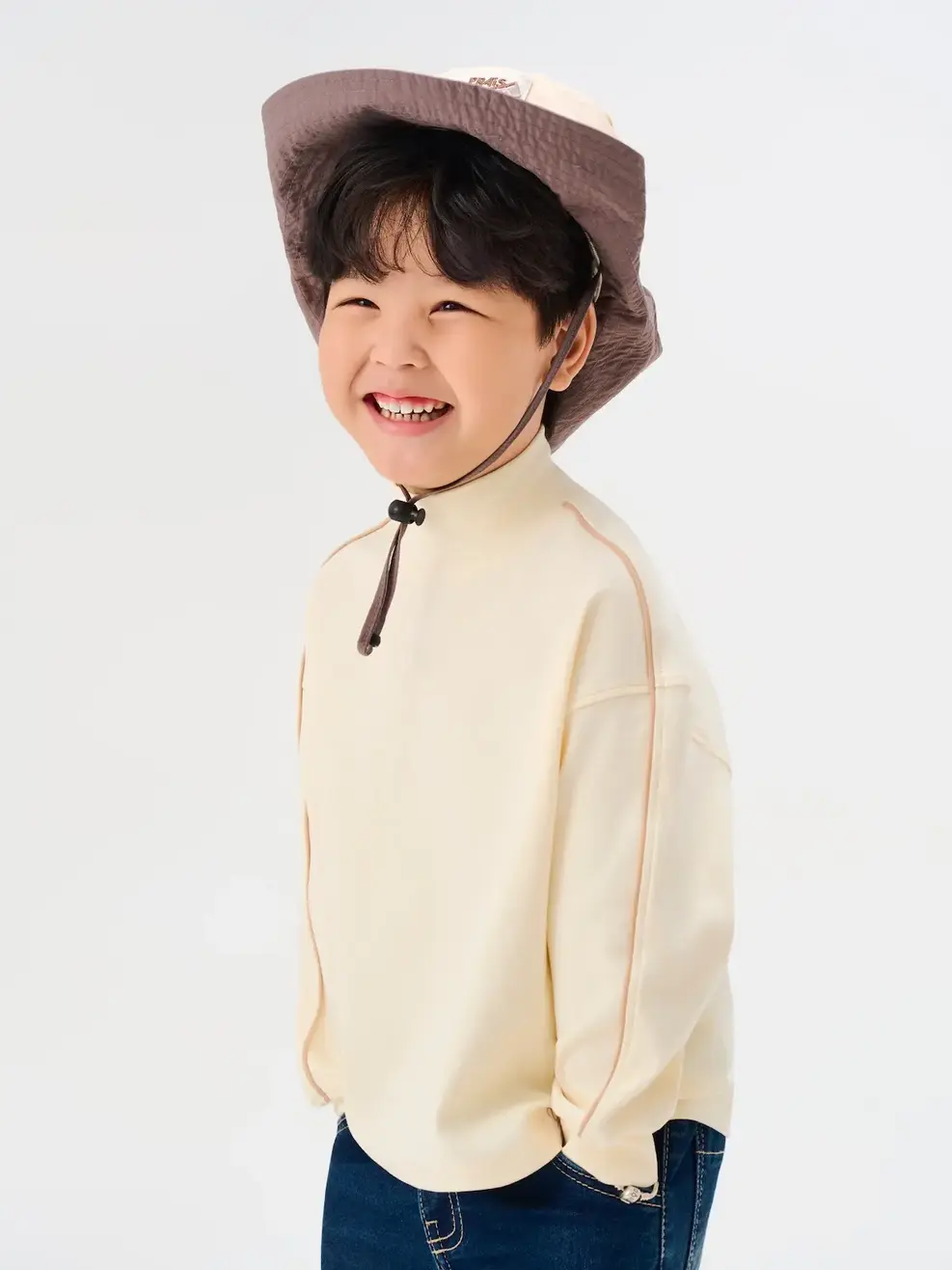 Áo Phông Giữ Nhiệt Kid Form Relax Cổ Cao - BE 038 - 110