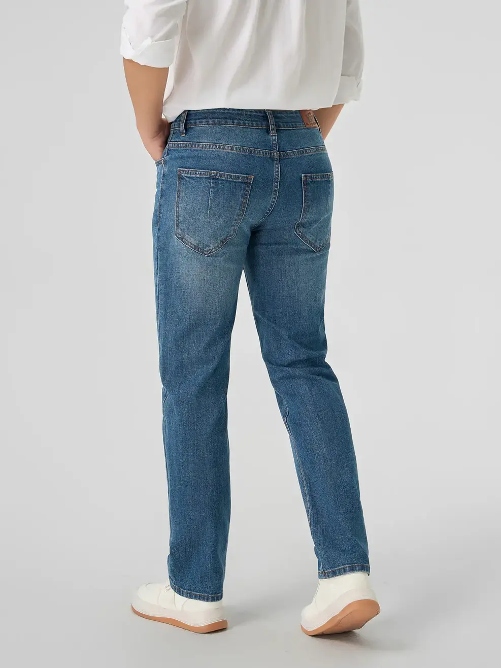 Quần Jeans Nam Ống Suông Co Giãn Thoáng Mát (QJM3071) - Màu chàm 001 - 28