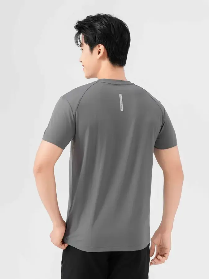 T-shirt Thể Thao Nam Chần Chỉ - Xám - M
